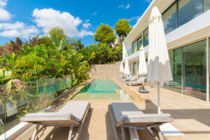 Privat pool of a luxury villa in Ibiza