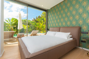 Guest bedroom of a luxury villa in Ibiza